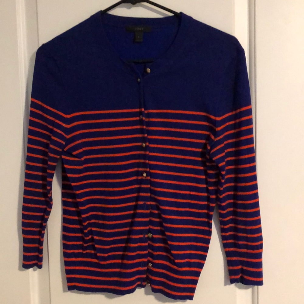 Beautiful fall J.Crew striped cardigan